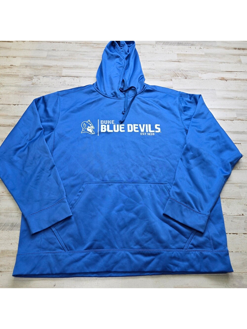 Duke Blue Devils Hoodie 2XL Blue J2 Sport Big Logo Mascot College Sweatshirt